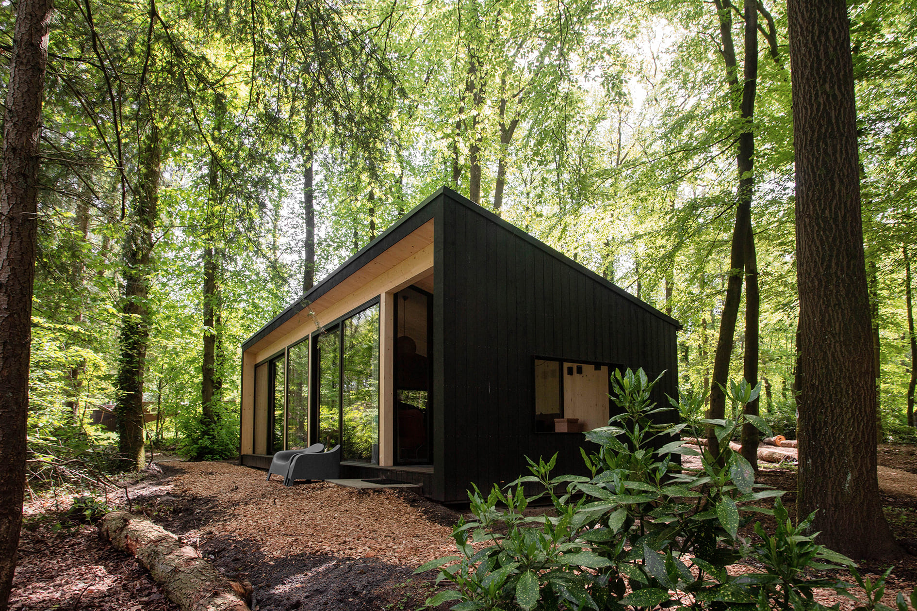 Overnachten in het bos bij Arnhem