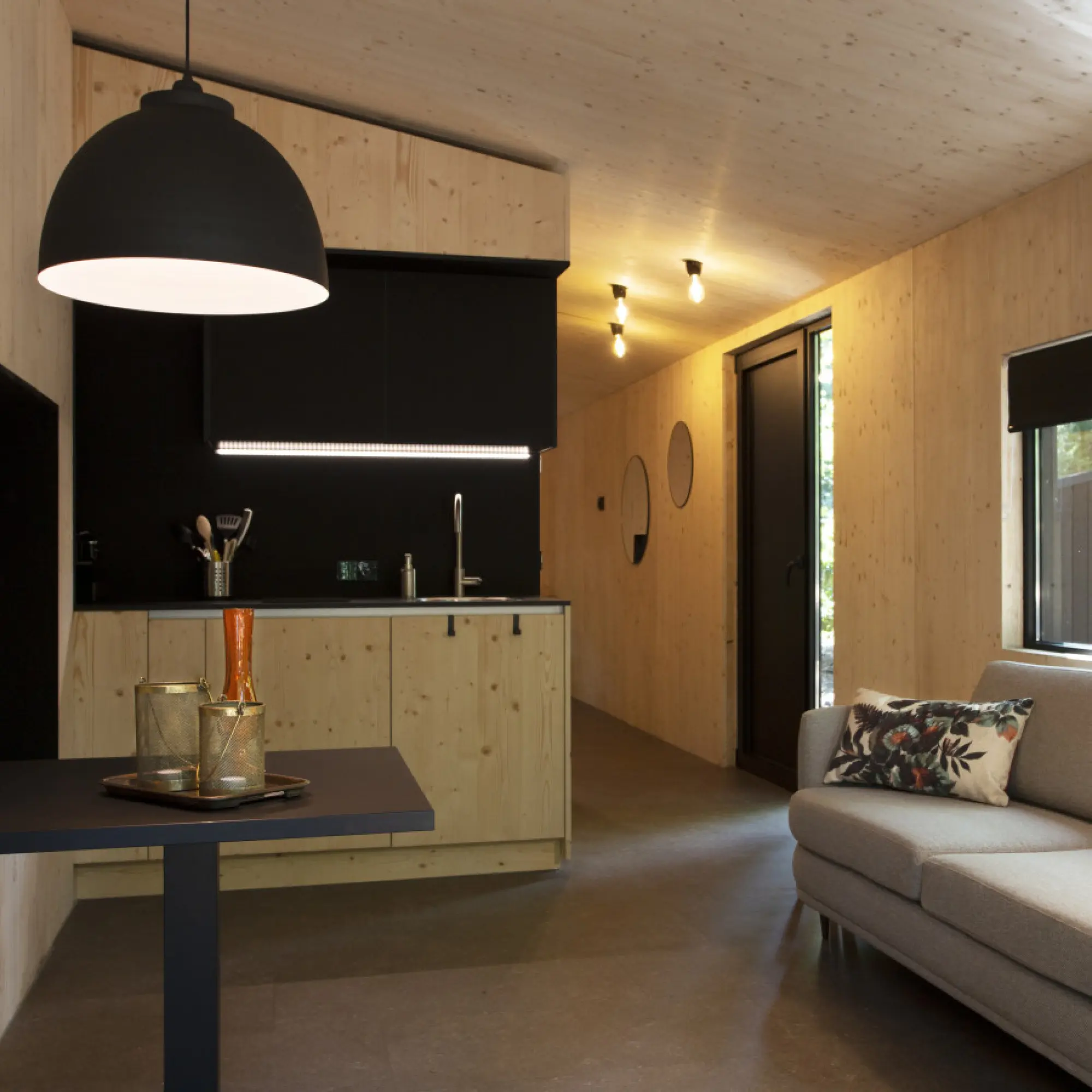 Living and pantry